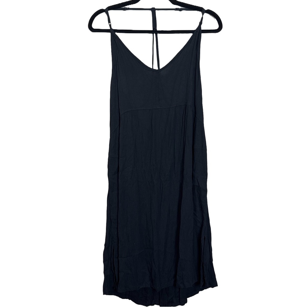 prAna Black Crinkled Strappy Dress – Size S